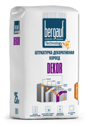 Штукатурка декоративная Bergauf DEKOR короед, 25 кг