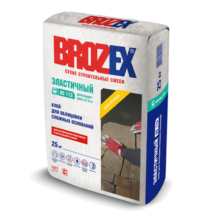 Клей для сложных оснований BROZEX КС-113, 25 кг