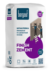 Шпаклевка финишная Bergauf FINISH ZEMENT, 20 кг