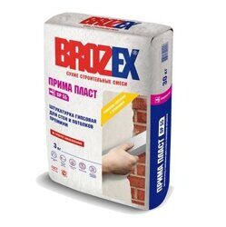 Штукатурка гипсовая BROZEX GP-55 ПРИМА ПЛАСТ, 3 кг